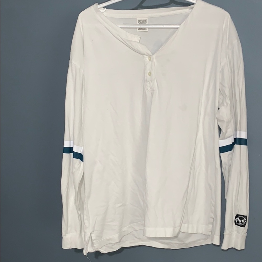 Oversized long sleeves pink Victoria secret T